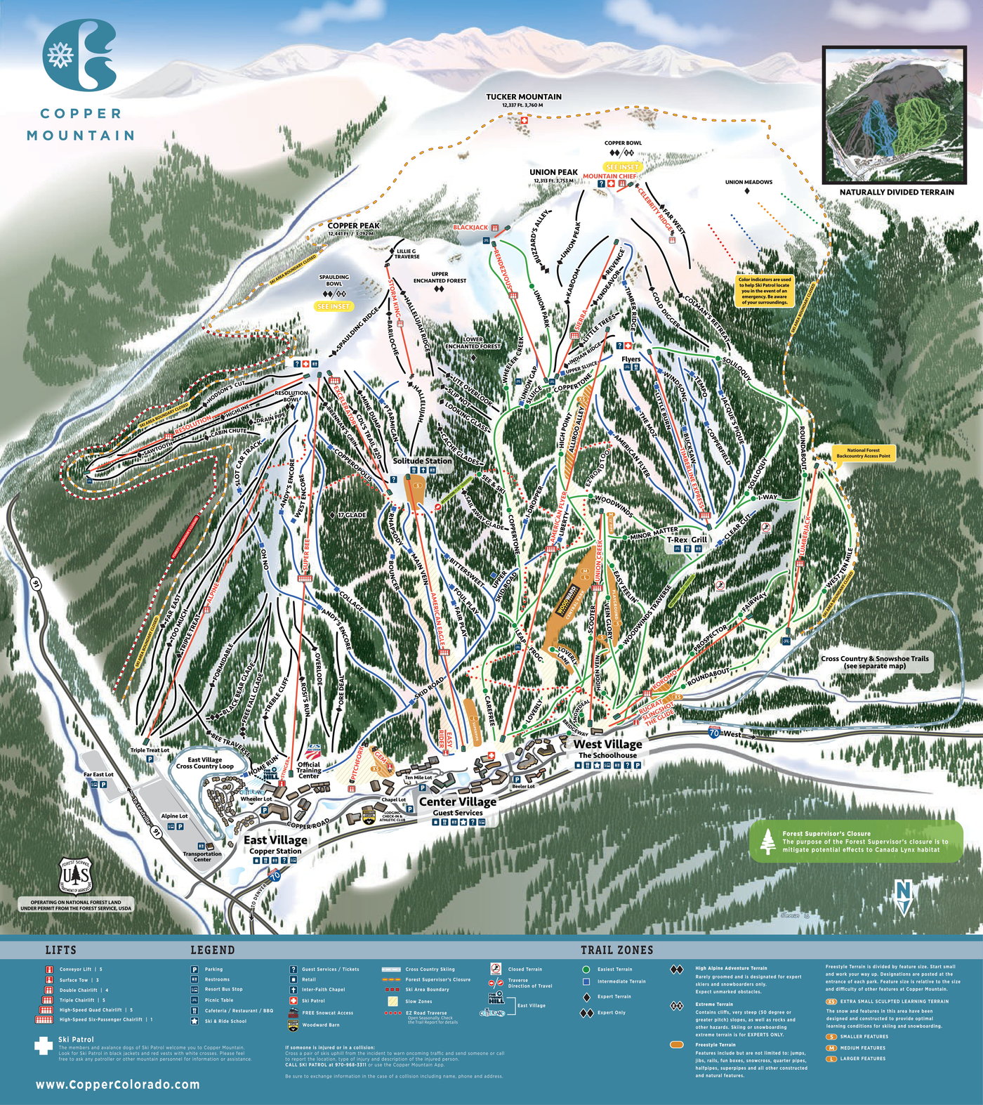 Cooper Mountain Trail Map Copper Mountain Ski Resort - Lift Ticket Information