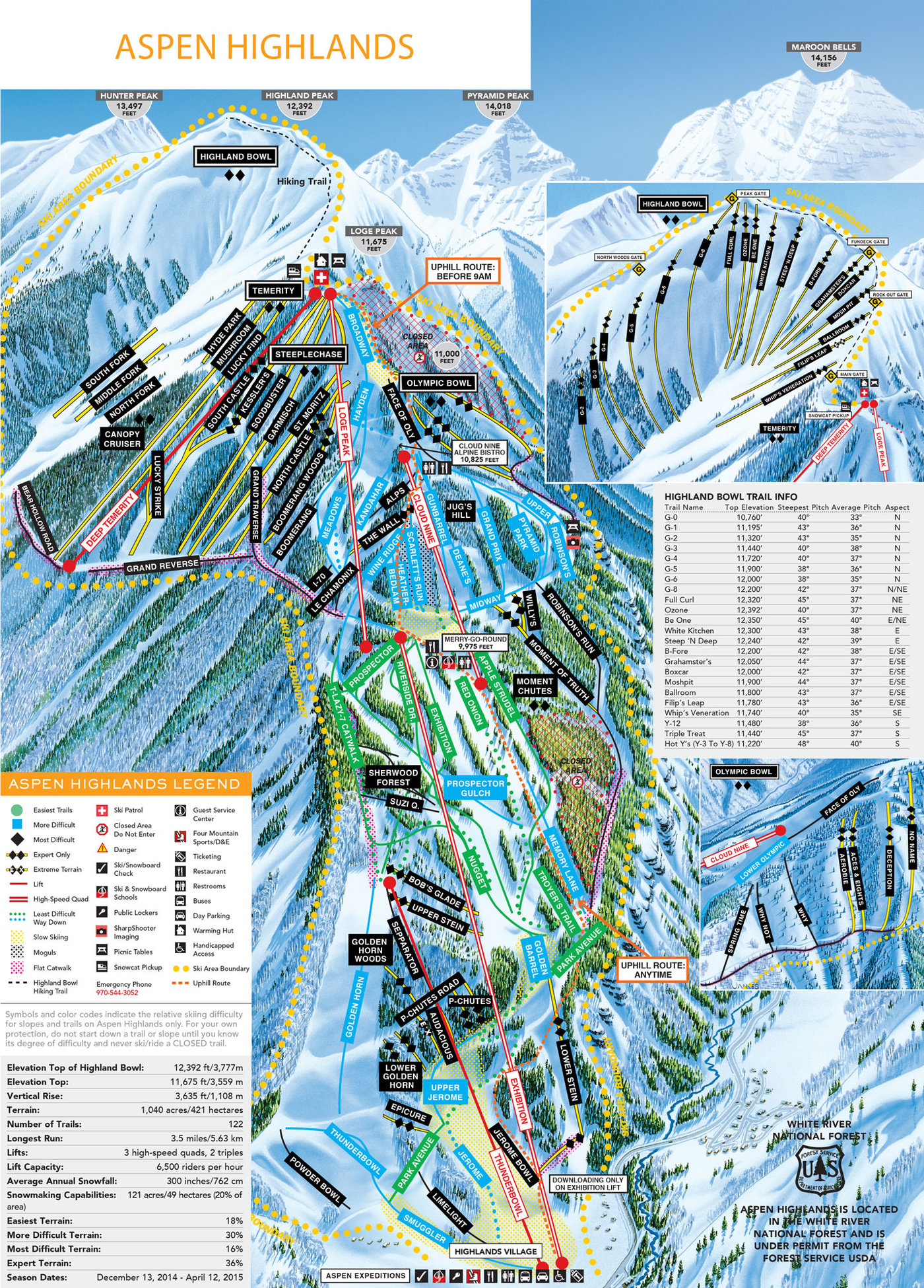 Aspen Highlands Trail Map Aspen Highlands Ski Resort - Lift Ticket Information